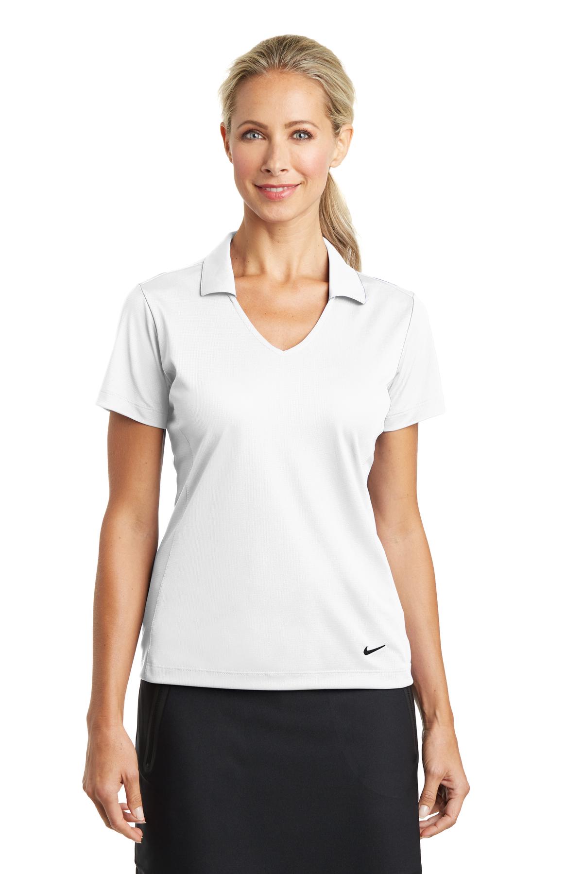 Nike- Nike Women's Dri-FIT Vertical Mesh Polo. 637165-Medtech- 12