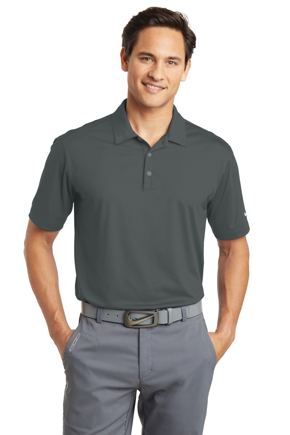 Nike- Nike Dri-FIT Vertical Mesh Polo. 637167-Medtech- 2