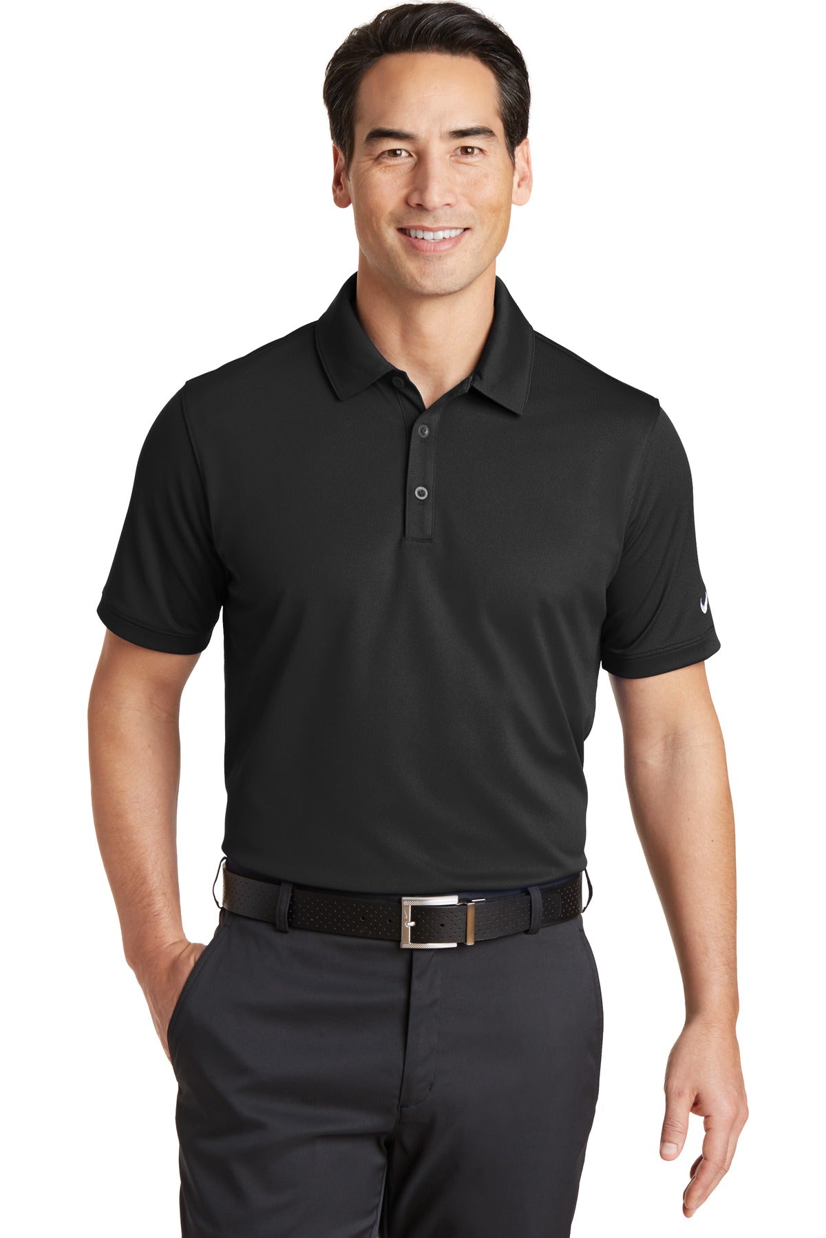 Nike- Nike Dri-FIT Solid Icon Pique Modern Fit Polo. 746099-Medtech- 1