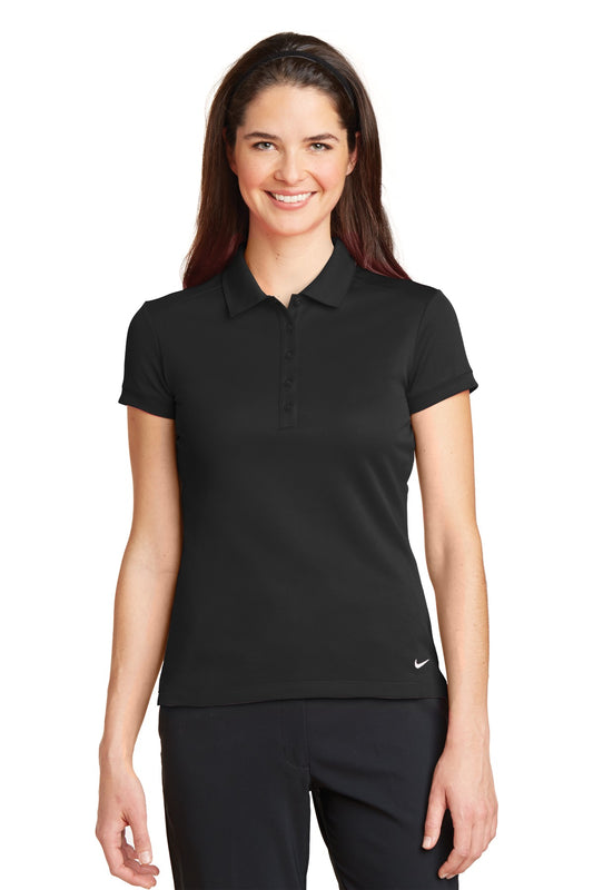 Nike- Nike Women's Dri-FIT Solid Icon Pique Modern Fit Polo. 746100-Medtech- 1