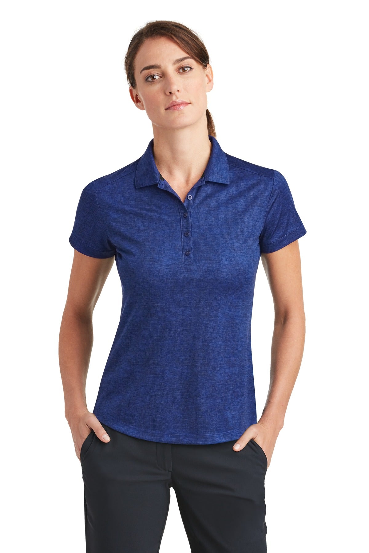 Nike- Nike Women's Dri-FIT Crosshatch Polo. 838961-Medtech- 4