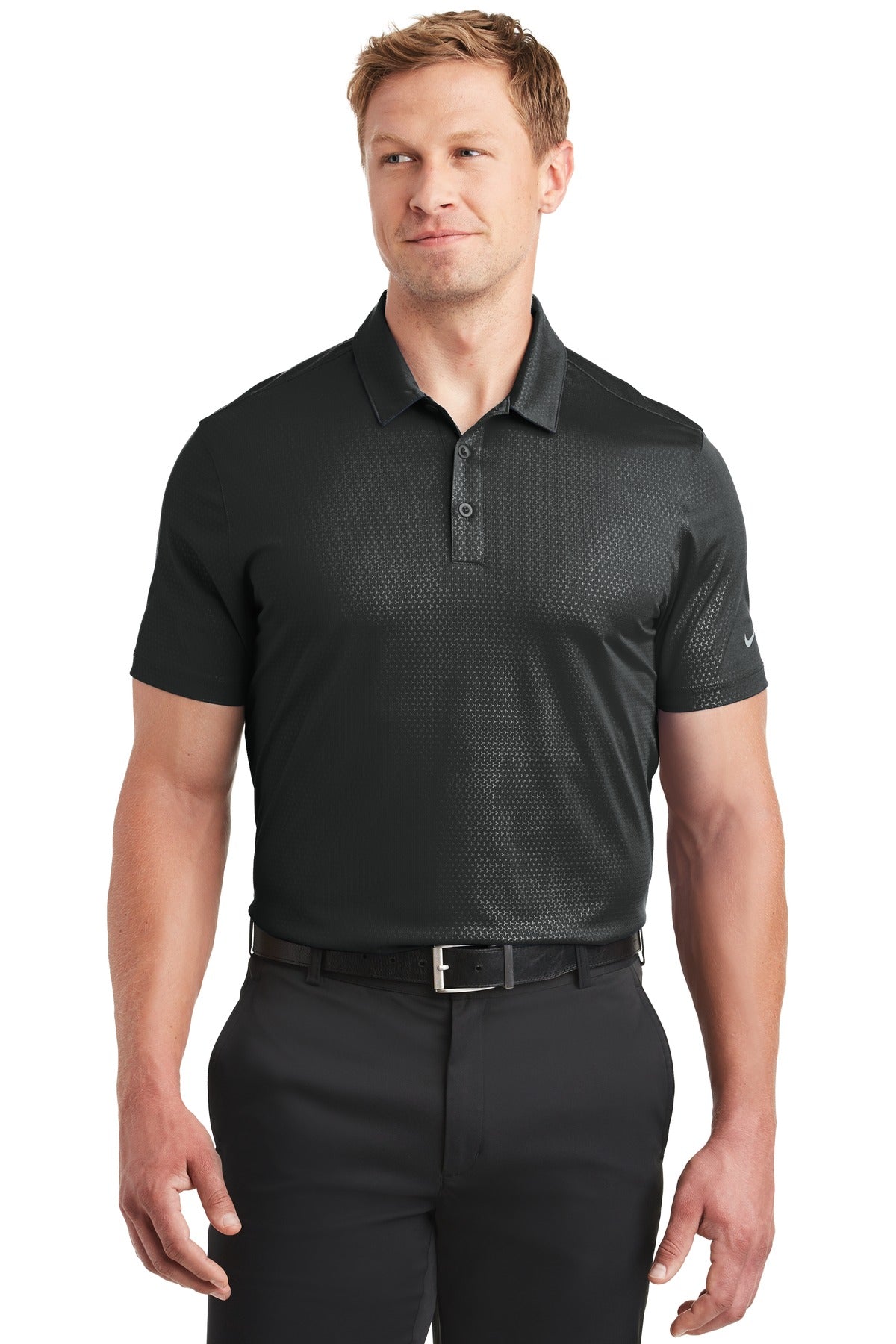 Nike- Nike Dri-FIT Embossed Tri-Blade Polo. 838964-Medtech- 1