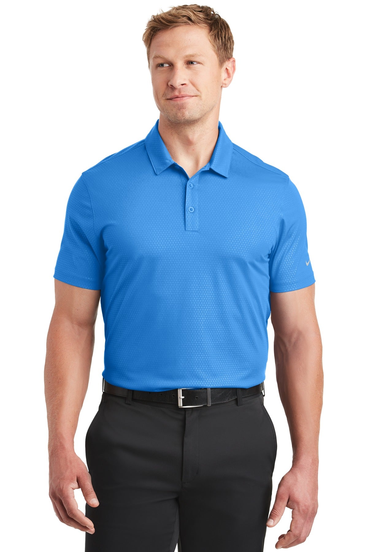 Nike- Nike Dri-FIT Embossed Tri-Blade Polo. 838964-Medtech- 2