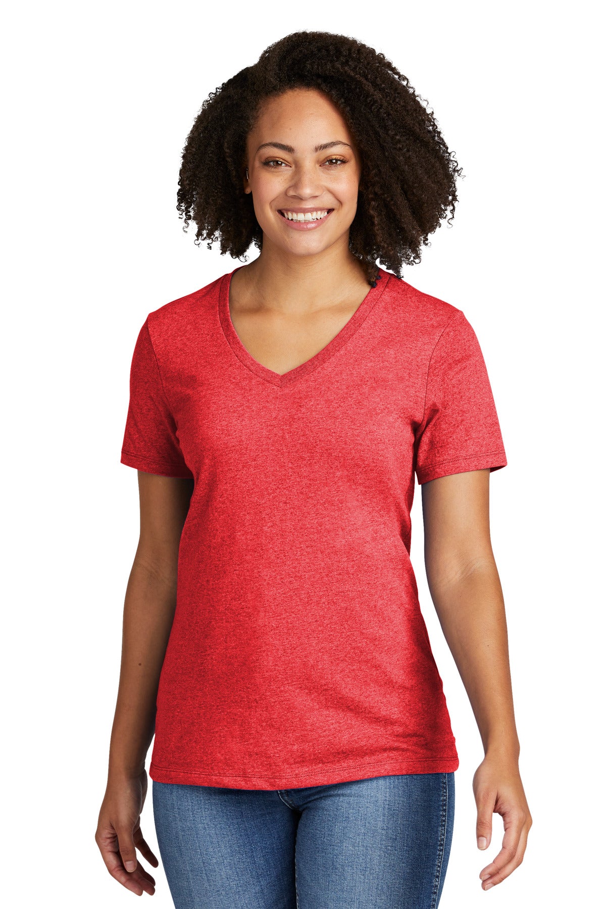 AllMade- Allmade® Women's Recycled Blend V-Neck Tee AL2303-Medtech- 1