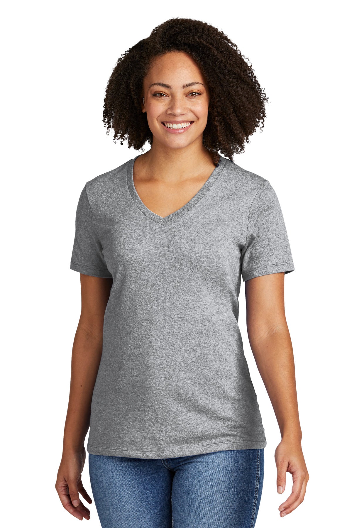 AllMade- Allmade® Women's Recycled Blend V-Neck Tee AL2303-Medtech- 3