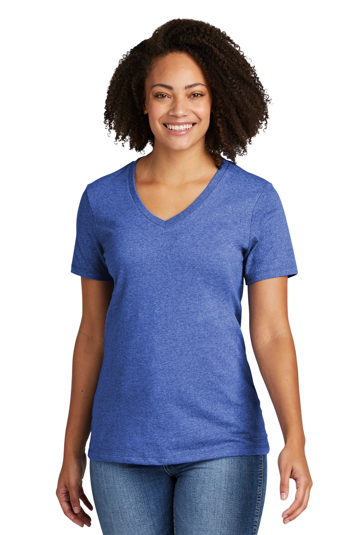 AllMade- Allmade® Women's Recycled Blend V-Neck Tee AL2303-Medtech- 4