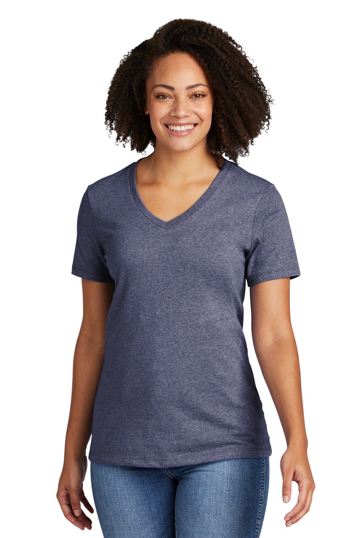 AllMade- Allmade® Women's Recycled Blend V-Neck Tee AL2303-Medtech- 5