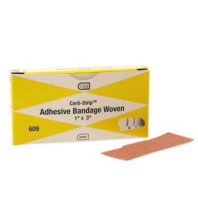 Adhesive Bandage - Woven 1" x 3", 16/Box