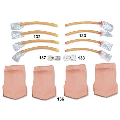  Nasco Healthcare-Adult Cricothyrotomy Simulator Replacement Airway With Lung 4 Pk.-MedTech-1