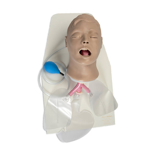  Nasco Healthcare-Airway Larry' Adult Airway Management Trainer with Stand-MedTech-1