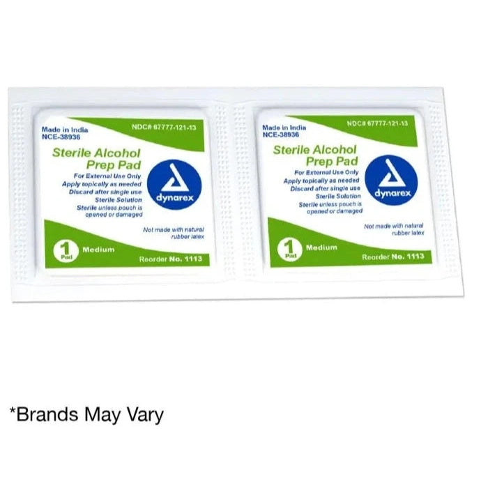 Alcohol Prep Pads, Sterile Case of 2000