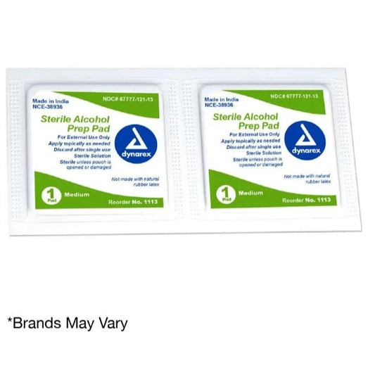 Alcohol Prep Pads, Sterile Case of 2000