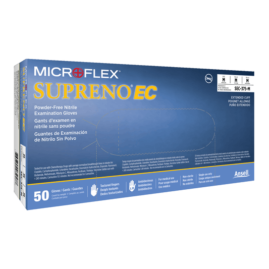 Ansell MICROFLEX® Supreno® EC SEC-375 Nitrile Gloves, BX/50