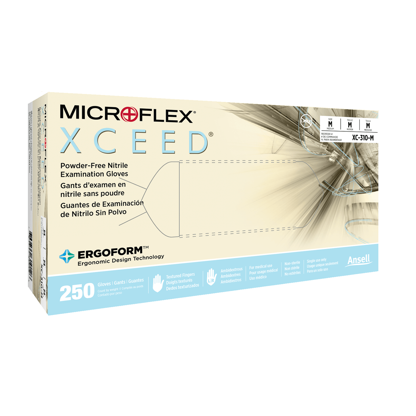  MICROFLEX-Ansell Microflex® XCEED® Nitrile Exam Gloves, BX/250-MedTech-1