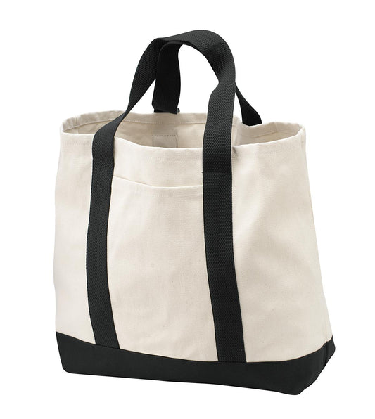 Port Authority- Port Authority® - Ideal Twill Two-Tone Shopping Tote. B400-Medtech- 1