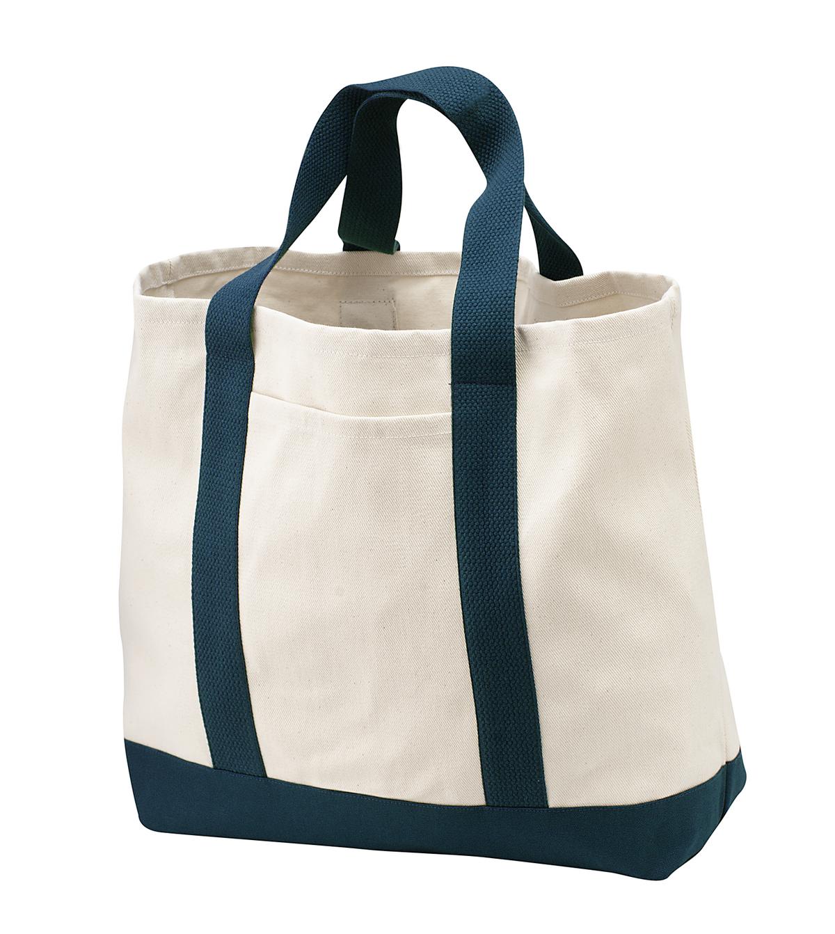 Port Authority- Port Authority® - Ideal Twill Two-Tone Shopping Tote. B400-Medtech- 2