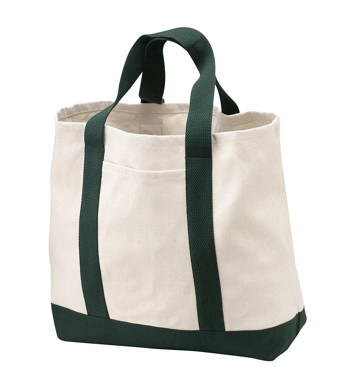 Port Authority- Port Authority® - Ideal Twill Two-Tone Shopping Tote. B400-Medtech- 4