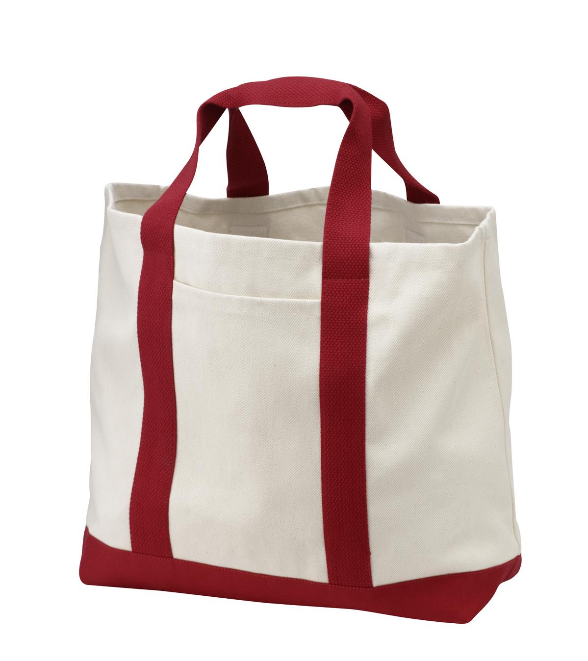 Port Authority- Port Authority® - Ideal Twill Two-Tone Shopping Tote. B400-Medtech- 3