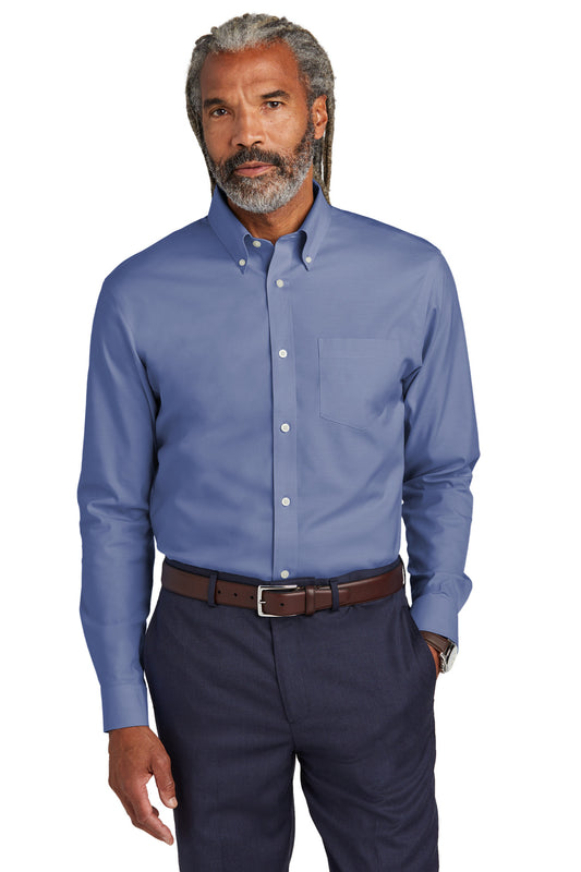 Brooks Brothers- Brooks Brothers® Wrinkle-Free Stretch Pinpoint Shirt BB18000-Medtech- 1