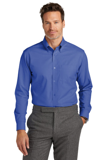 Brooks Brothers- Brooks Brothers® Wrinkle-Free Stretch Nailhead Shirt BB18002-Medtech- 2