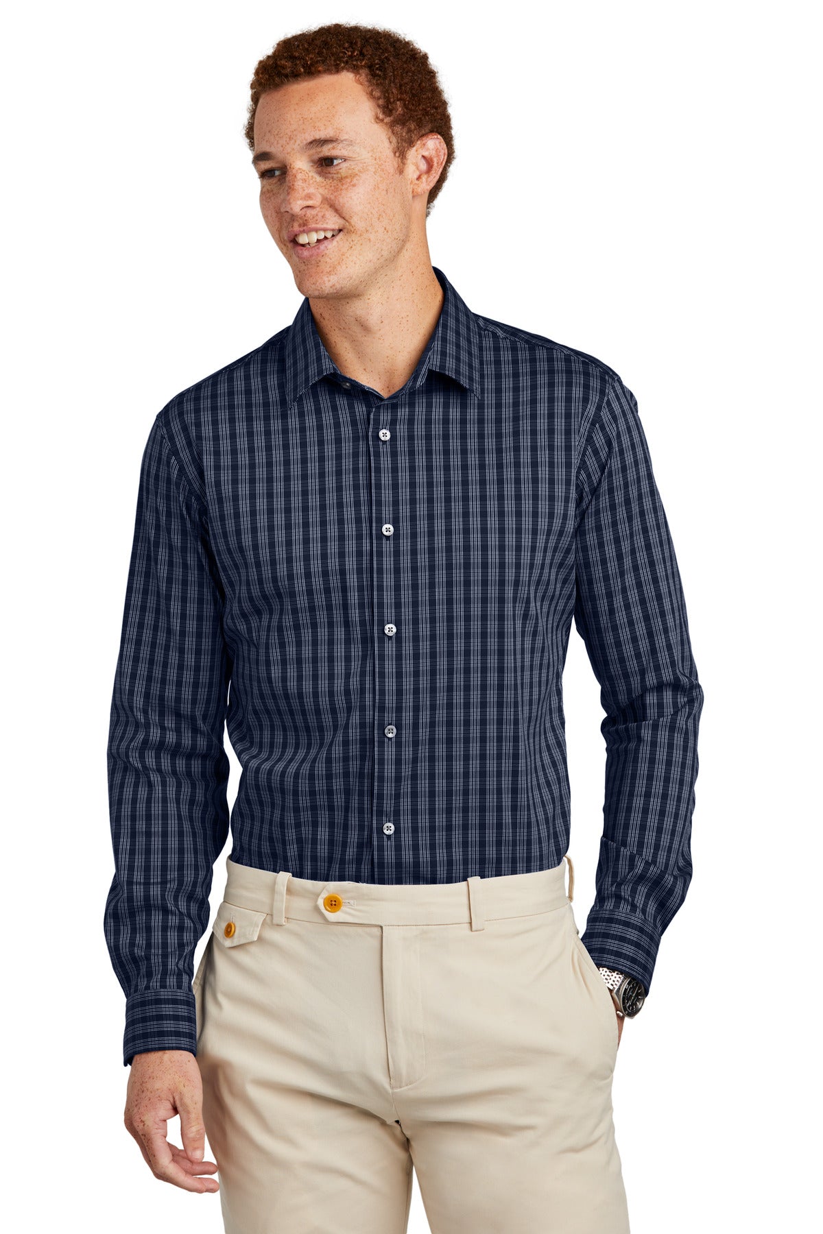 Brooks Brothers- Brooks Brothers® Tech Stretch Patterned Shirt BB18006-Medtech- 5