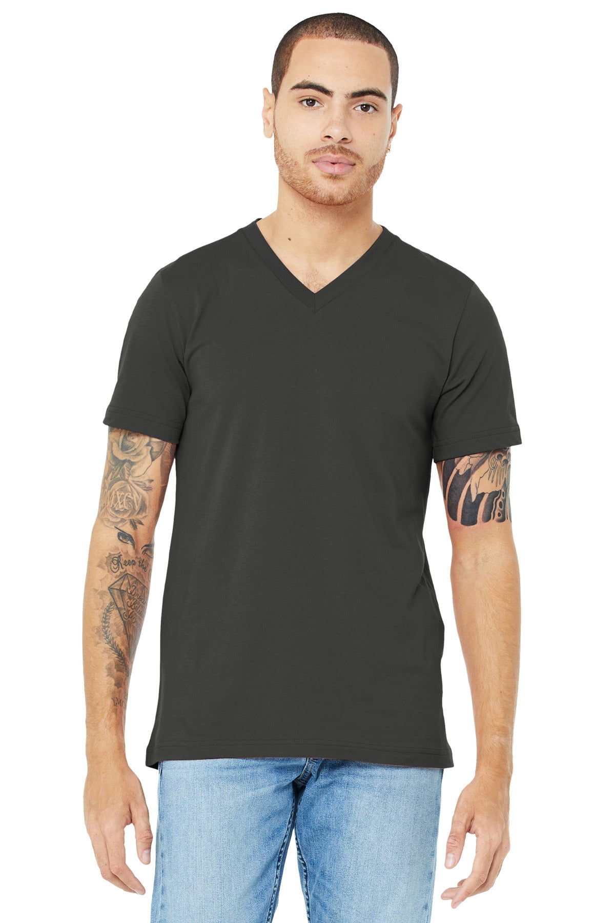 Bella + Canvas- BELLA+CANVAS ® Unisex Jersey Short Sleeve V-Neck Tee. BC3005-Medtech- 2