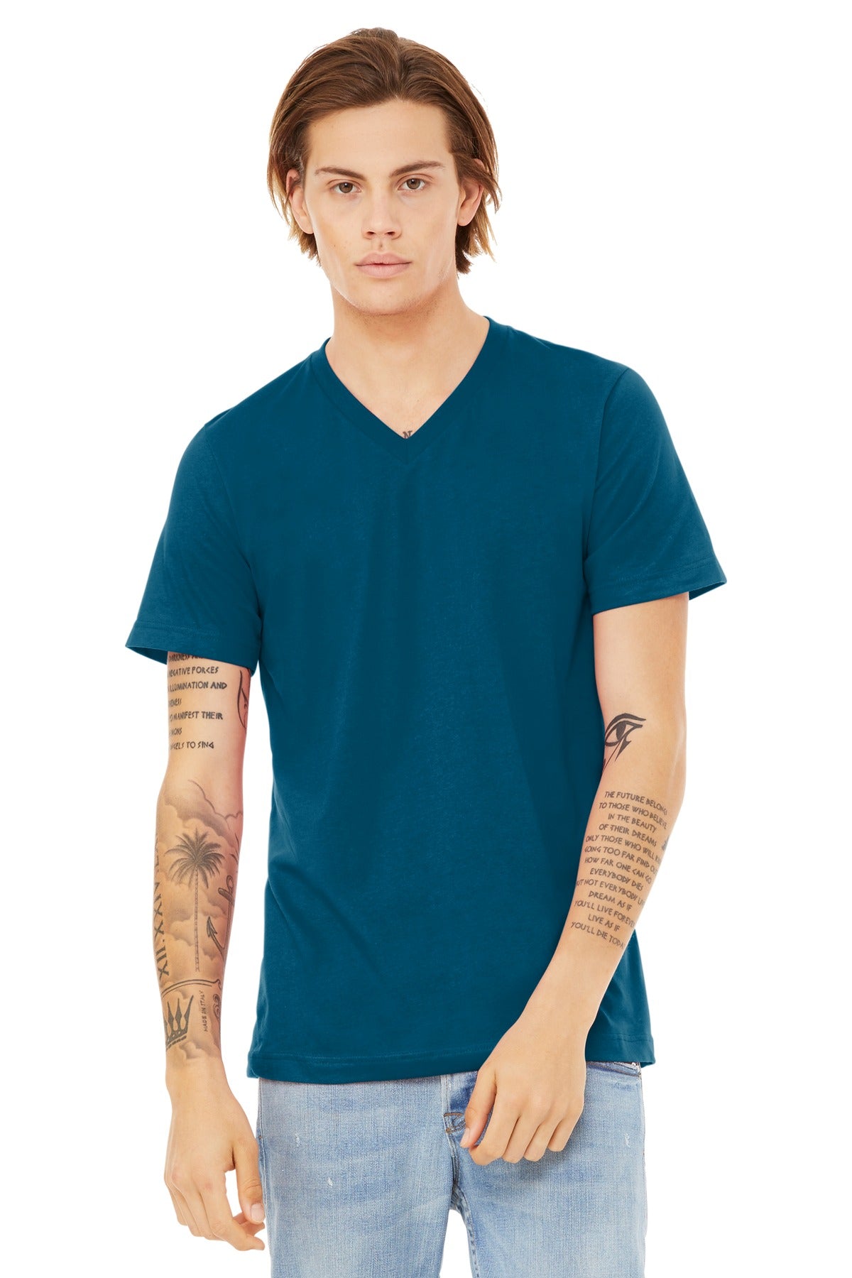 Bella + Canvas- BELLA+CANVAS ® Unisex Jersey Short Sleeve V-Neck Tee. BC3005-Medtech- 4