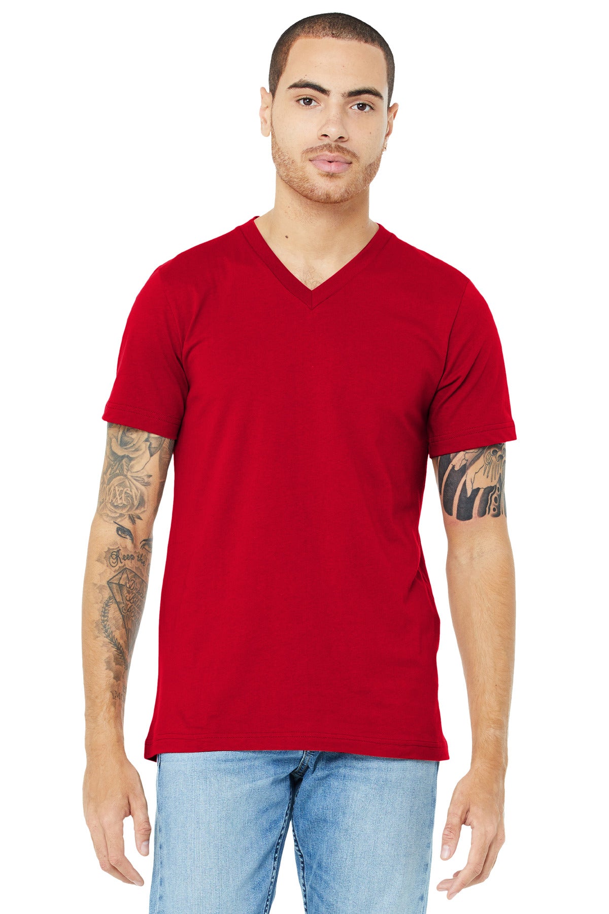 Bella + Canvas- BELLA+CANVAS ® Unisex Jersey Short Sleeve V-Neck Tee. BC3005-Medtech- 7