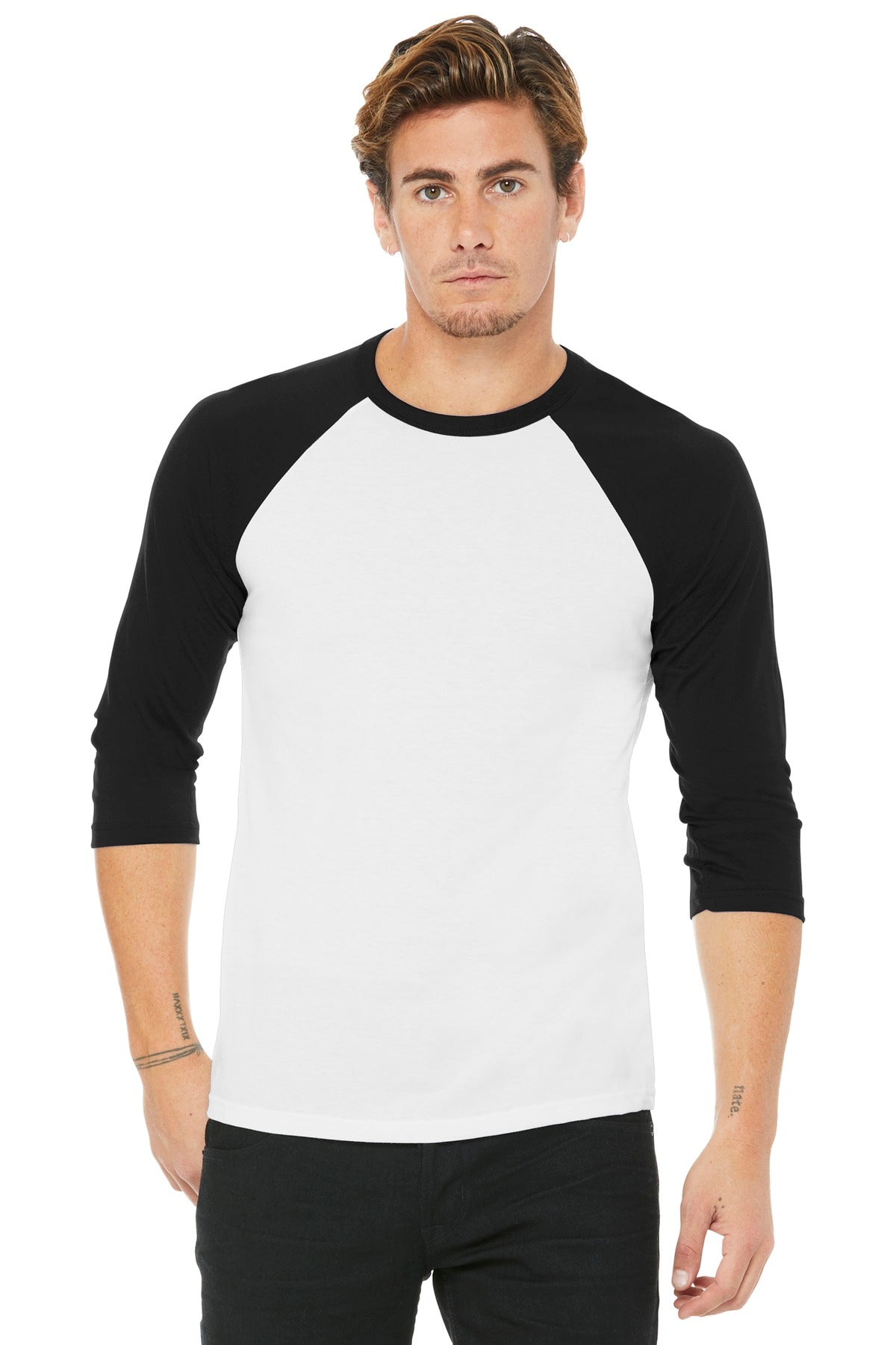 Bella + Canvas- BELLA+CANVAS ® Unisex 3/4-Sleeve Baseball Tee. BC3200-Medtech- 15