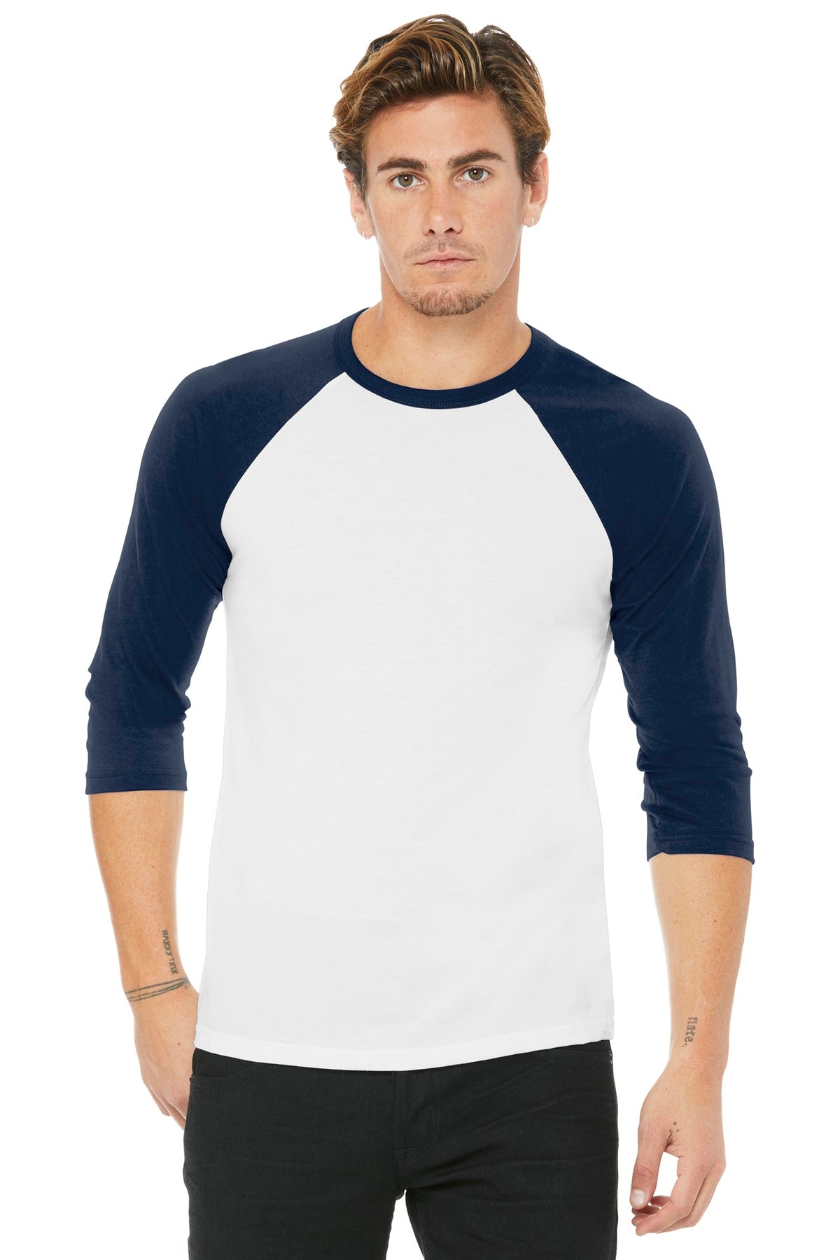 Bella + Canvas- BELLA+CANVAS ® Unisex 3/4-Sleeve Baseball Tee. BC3200-Medtech- 20