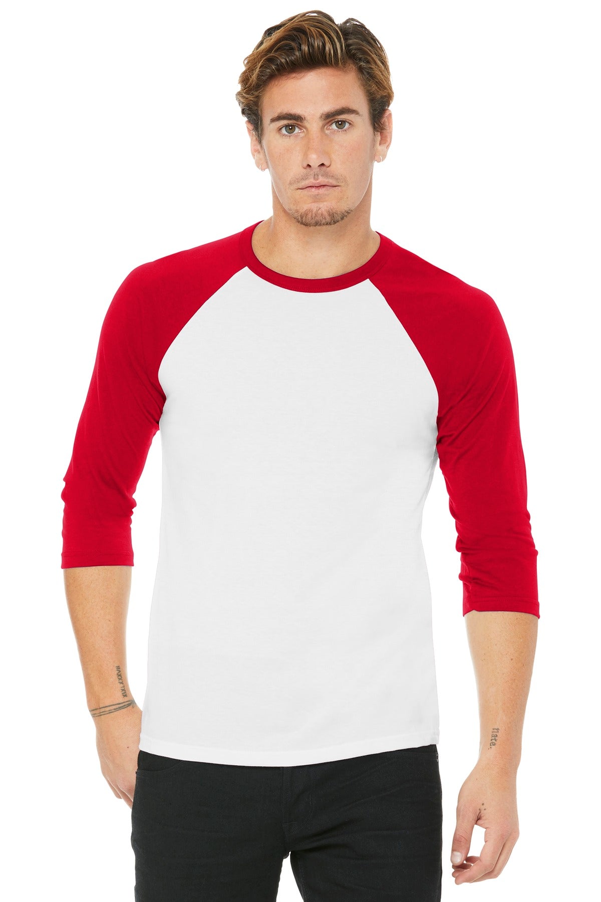 Bella + Canvas- BELLA+CANVAS ® Unisex 3/4-Sleeve Baseball Tee. BC3200-Medtech- 21