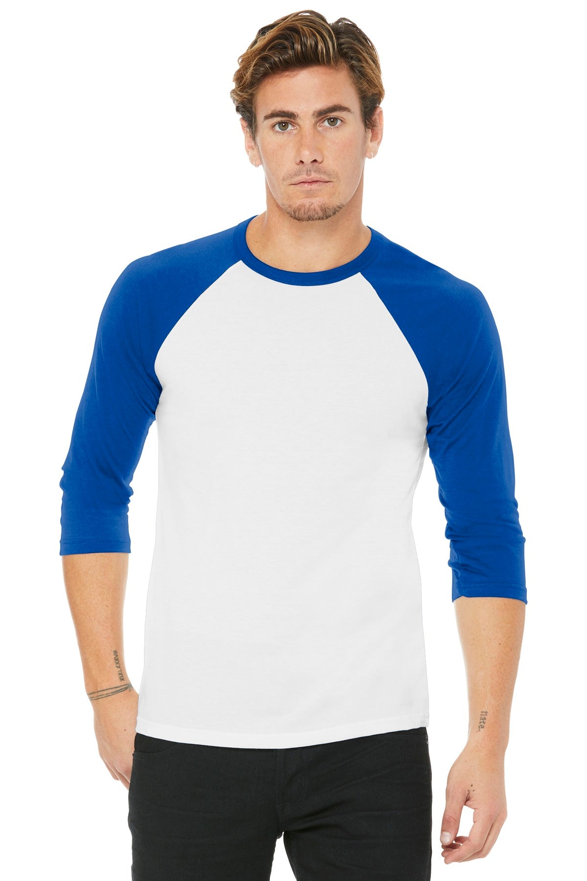 Bella + Canvas- BELLA+CANVAS ® Unisex 3/4-Sleeve Baseball Tee. BC3200-Medtech- 22