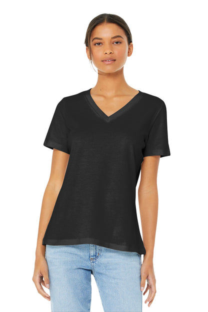 Bella + Canvas- BELLA+CANVAS ® Women's Relaxed Jersey Short Sleeve V-Neck Tee. BC6405-Medtech- 1