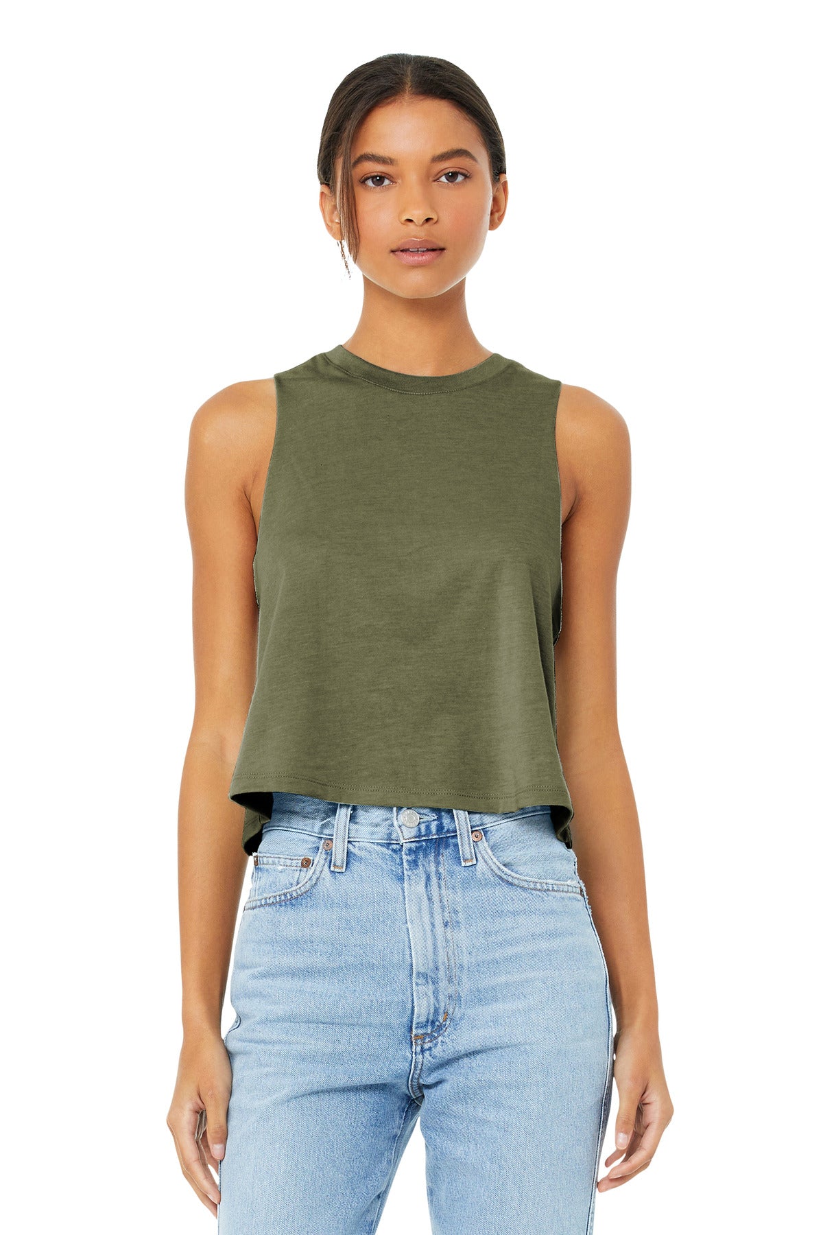 Bella + Canvas- BELLA+CANVAS ® Women's Racerback Cropped Tank. BC6682-Medtech- 4