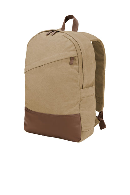 Port Authority- Port Authority ® Cotton Canvas Backpack. BG210-Medtech- 2