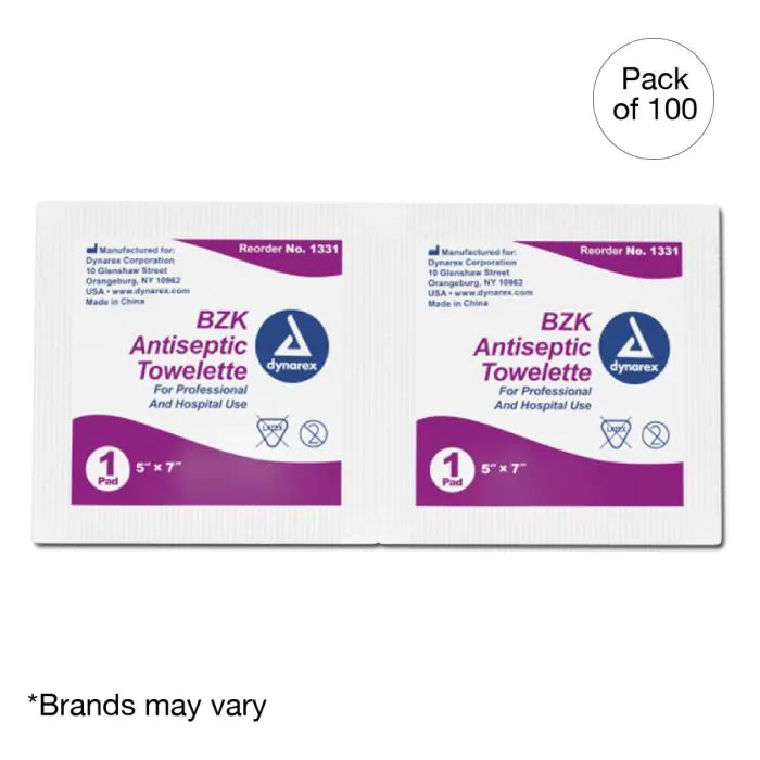 BZK Antiseptic Towelettes Case of 1000