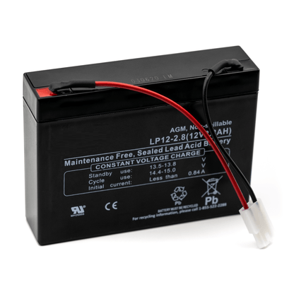 Battery for SSCOR S-SCORT® III Suction Unit Model 74000 with Wire Harness