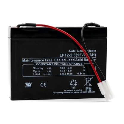 Battery for SSCOR S-SCORT® III Suction Unit Model 74000 with Wire Harness