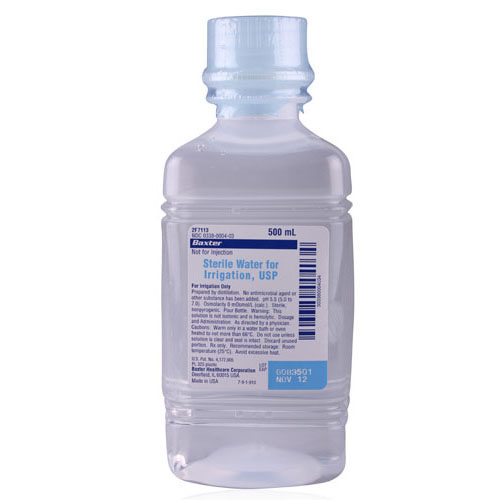 Baxter Sterile Water for Irrigation, USP Bottle, 500mL