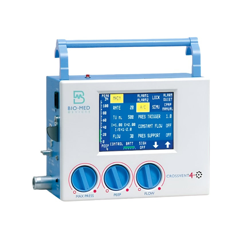  Bio-Med Devices-Bio-Med Devices BMD Crossvent 4+ Ventilator with Air Entrainment, New-MedTech-1