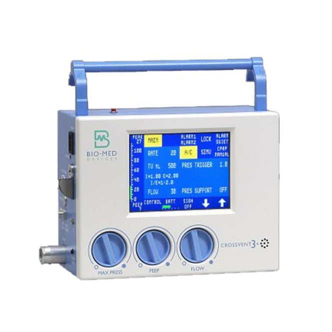  Bio-Med Devices-Bio-Med Devices Crossvent 3+ Ventilator w/Air Entrainment, Recertified-MedTech-1