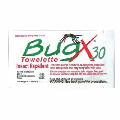 BugX Insect Repellent Towelette-300/Box