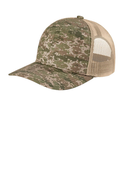 Port Authority- Port Authority ® Digi Camo Snapback Trucker Cap C114-Medtech- 3