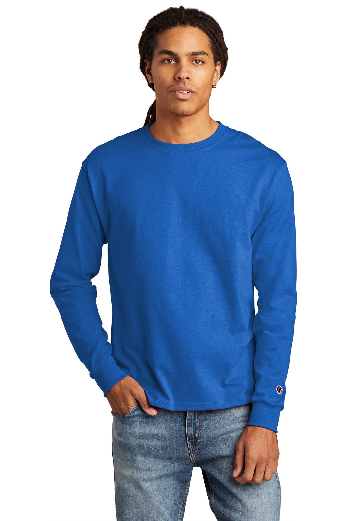 Champion- Champion ® Heritage 5.2-Oz. Jersey Long Sleeve Tee CC8C-Medtech- 2