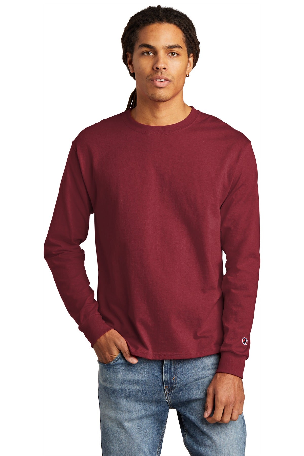 Champion- Champion ® Heritage 5.2-Oz. Jersey Long Sleeve Tee CC8C-Medtech- 4