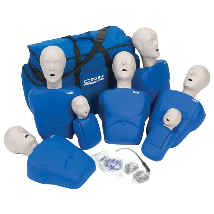 CPR Manikins 7-Pack, 5 Adult, 2 Infant Manikins