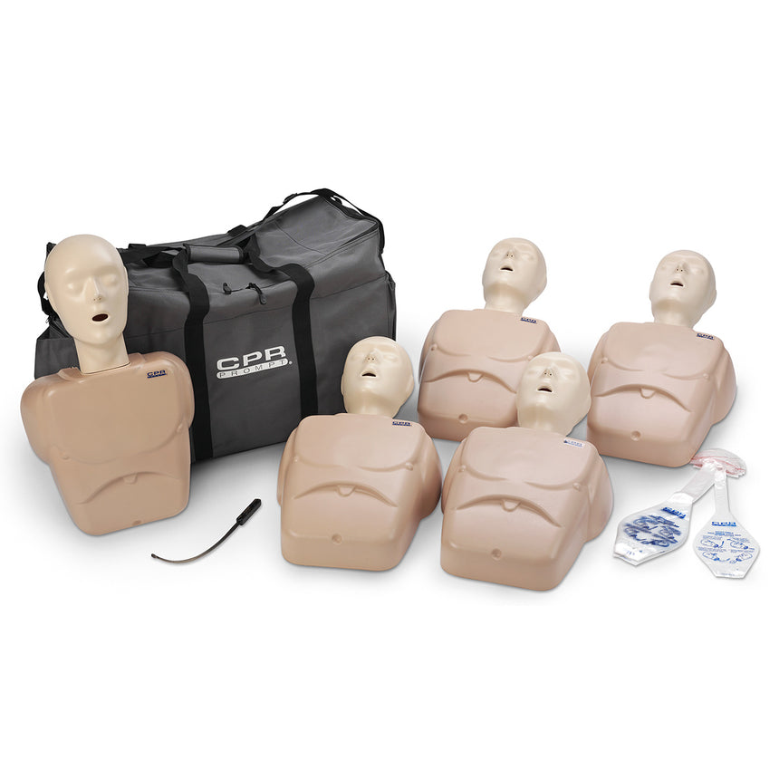 CPR Prompt® TPAK 100 Adult/Child Training Pack - 5 Tan Manikins