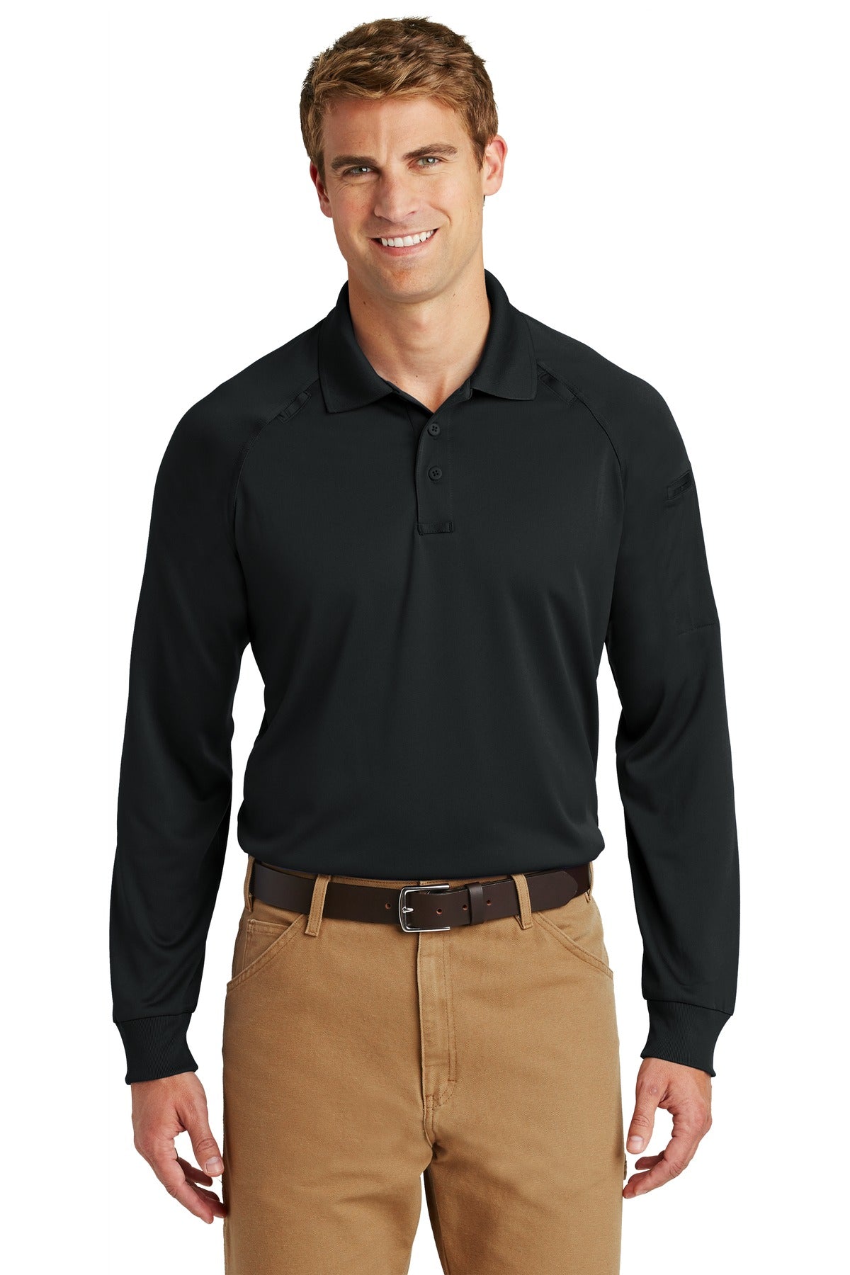 CornerStone- CornerStone® - Select Long Sleeve Snag-Proof Tactical Polo. CS410LS-Medtech- 1