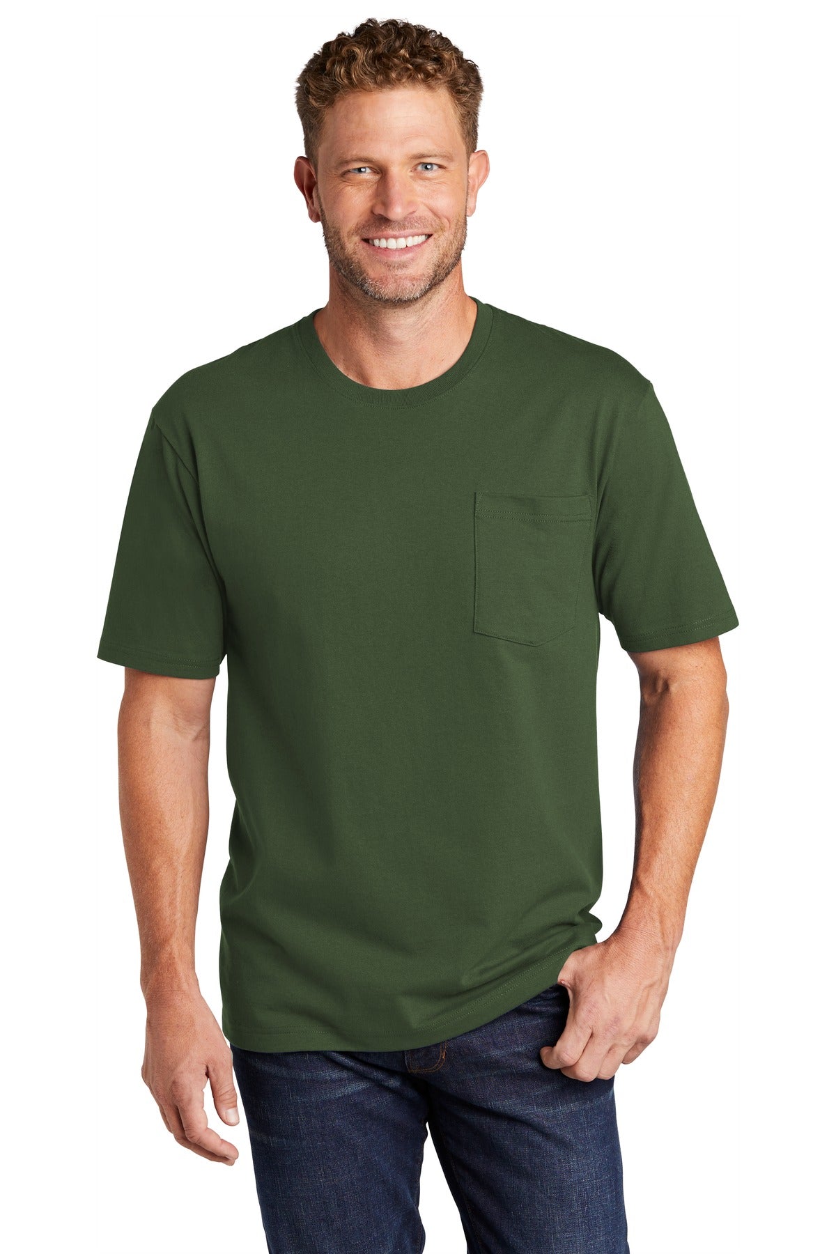 CornerStone- CornerStone ® Workwear Pocket Tee CS430-Medtech- 2