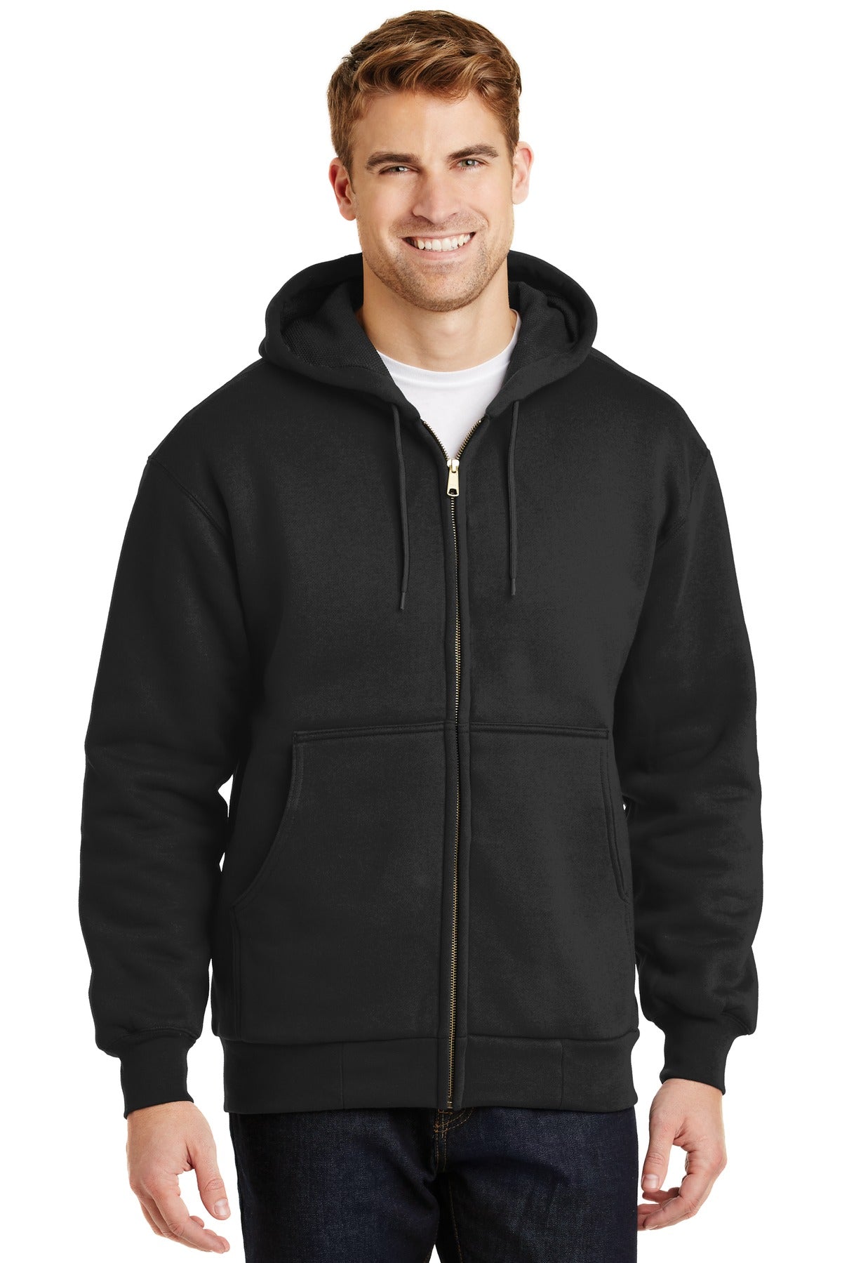 CornerStone- CornerStone® - Heavyweight Full-Zip Hooded Sweatshirt with Thermal Lining. CS620-Medtech- 2